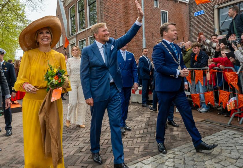 Keningsdei 2026 in Dokkum met Maxima en Willem-Alexander en de burgemeester